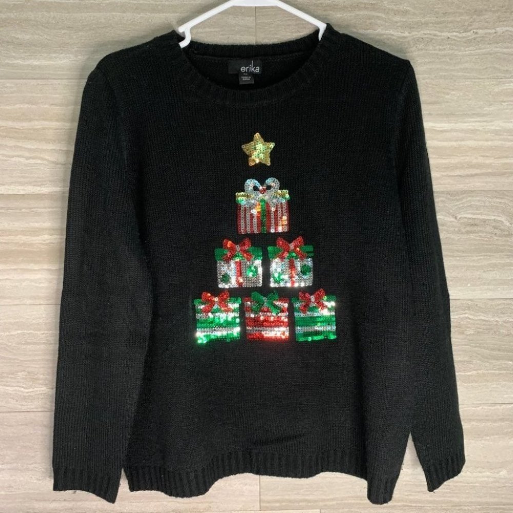Women’s erika Present Christmas Sweater - Picture 1 of 7